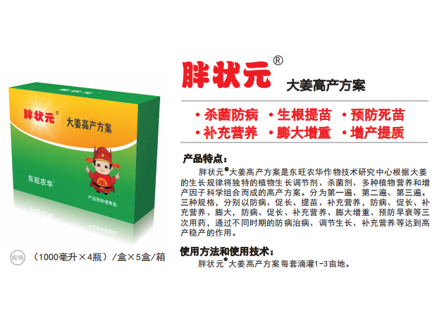 胖状元&reg;大姜高产方案